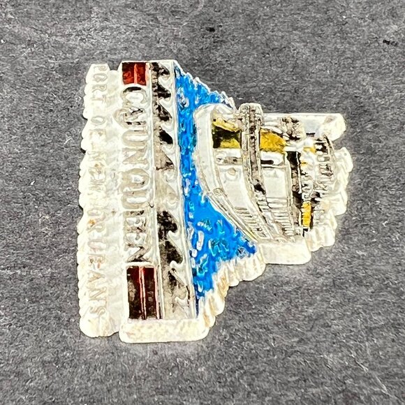 Cajun Queen Port of New Orleans Fridge Magnet 3D Resin Souvenir Vacation Travel - Picture 2 of 8